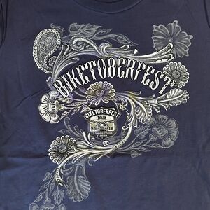 Women’s 2018 Biketoberfest soft Navy Blue Graphic T-Shirt
